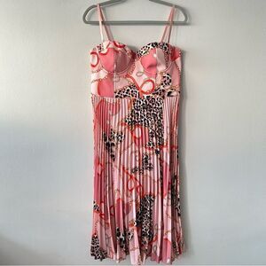 MARCIANO Guess Pleated midi dress with print